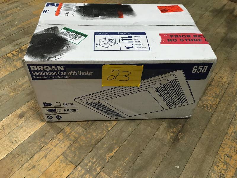 Broan Ventilation Fan with Heater not used