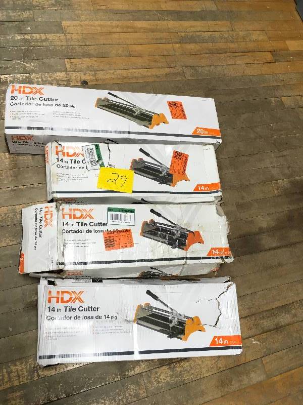 HDX Misc. Tile Cutters - Lot of 4