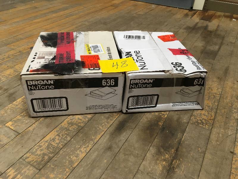 Broan 636 Roof Cap - Lot of 2 not used