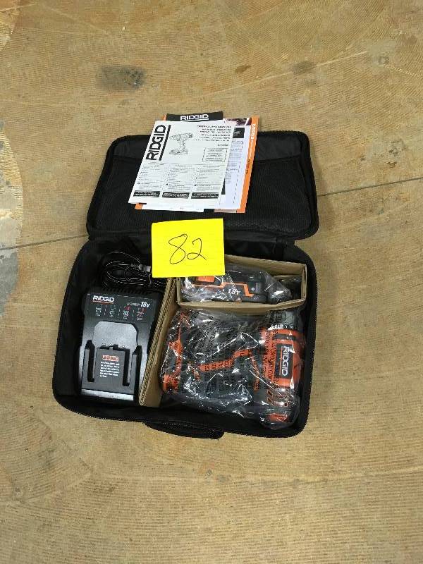 Ridgid 18 Volt DrillDriver Kit not used