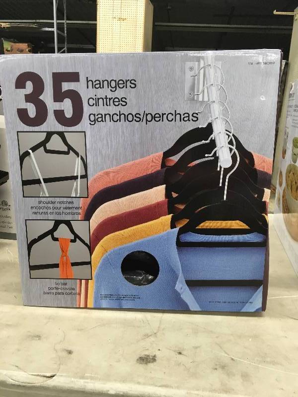 lot 219 image: 35 PK FLOCKED HANGERS