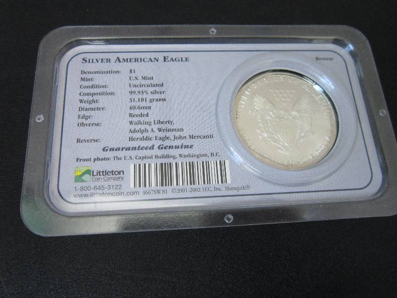 2000 Silver American Eagle Dollar, ...