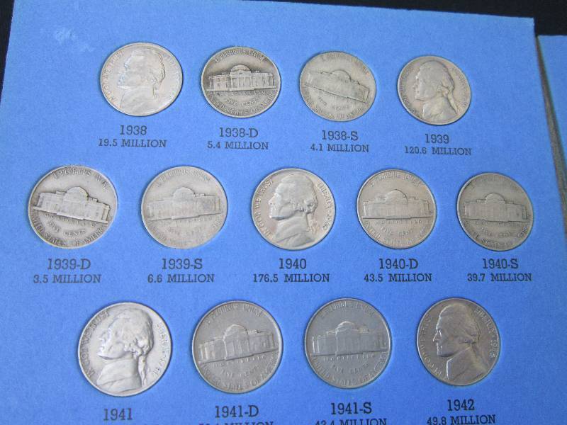 1938 - 1960 Jefferson Nickel Book...