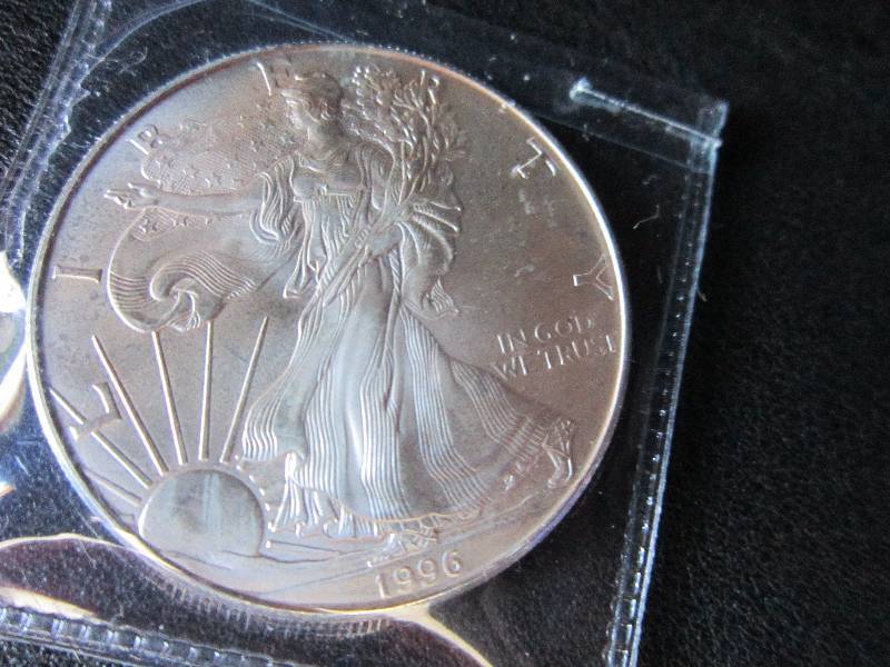 1996 Silver Eagle One Dollar, 1 oz ...