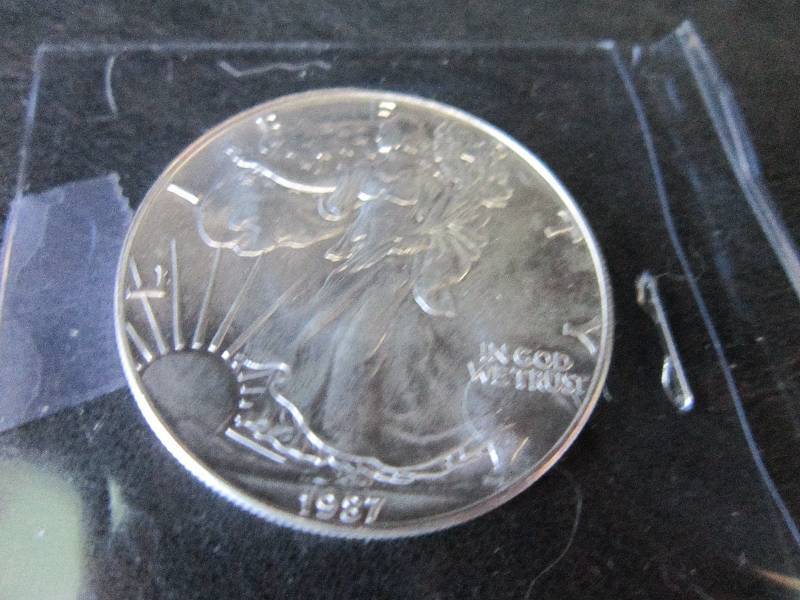 1987 Silver Eagle One Dollar, 1 oz ...