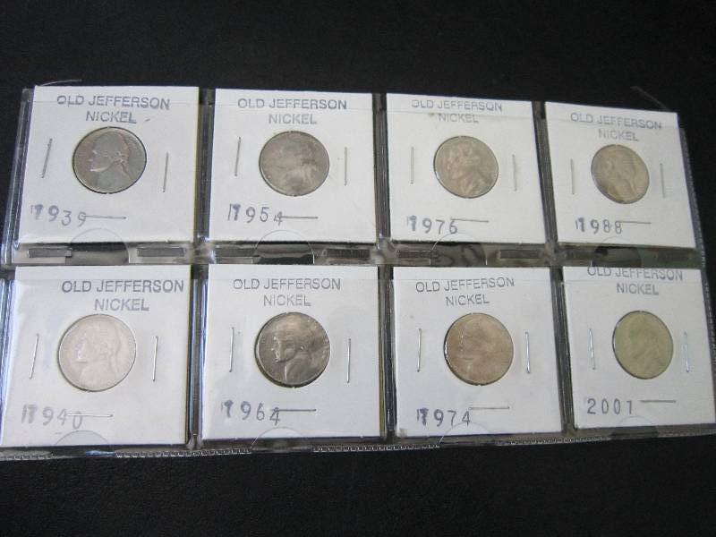 Sheet of Jefferson Nickels...