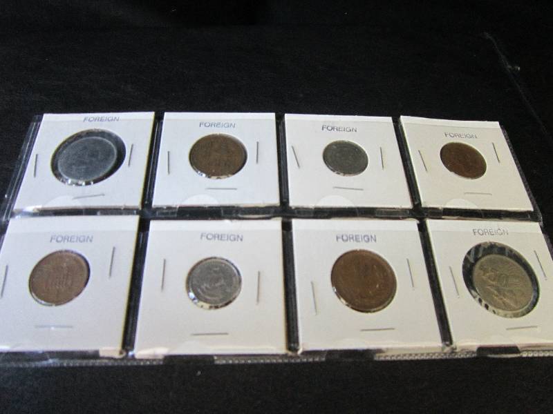 Sheet of Foreign Coins...