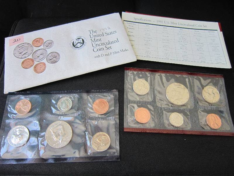 1992 United States Mint P and D Unc...
