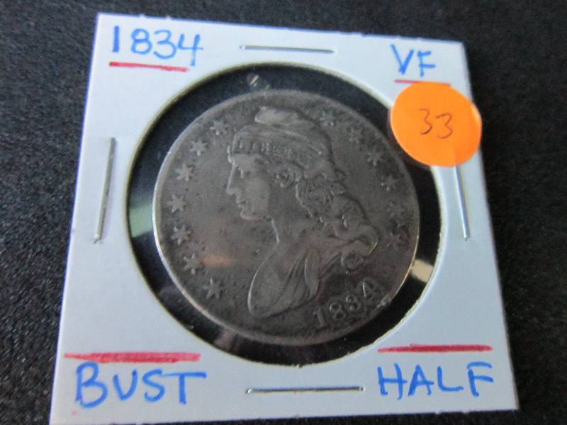 1834 Half Dollar VF...