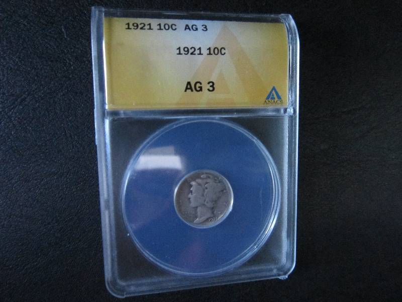 1921 Dime AG 3...