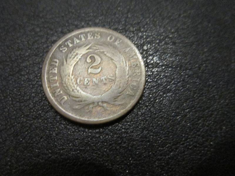 1864 2 Cents Piece...