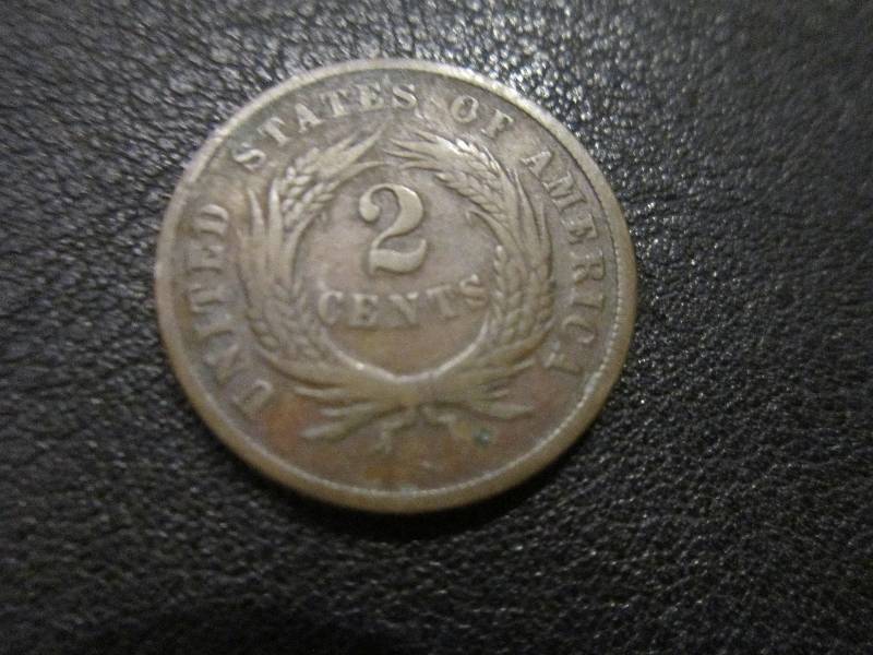 1864 2 Cents Piece...