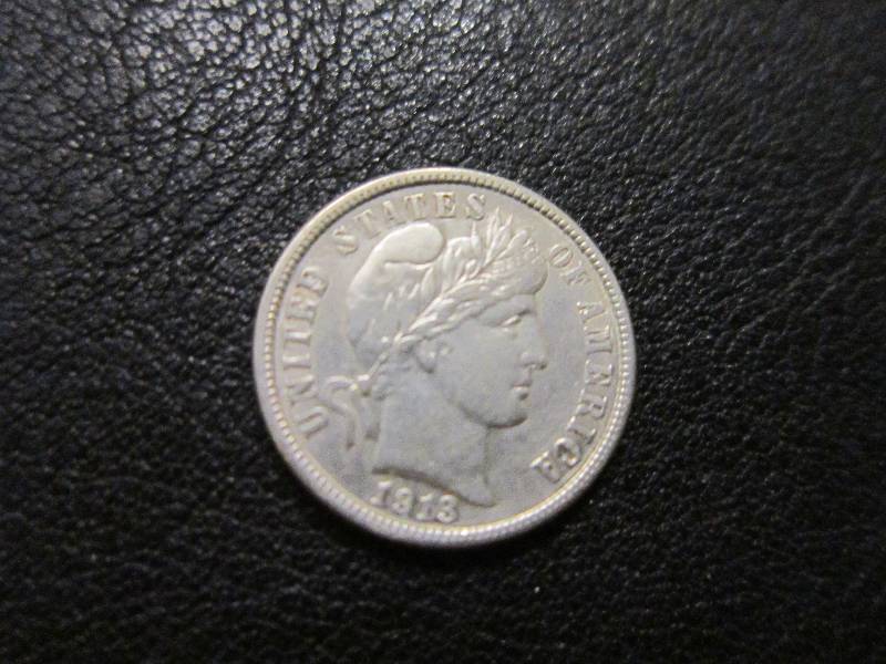 1913 Dime AU...