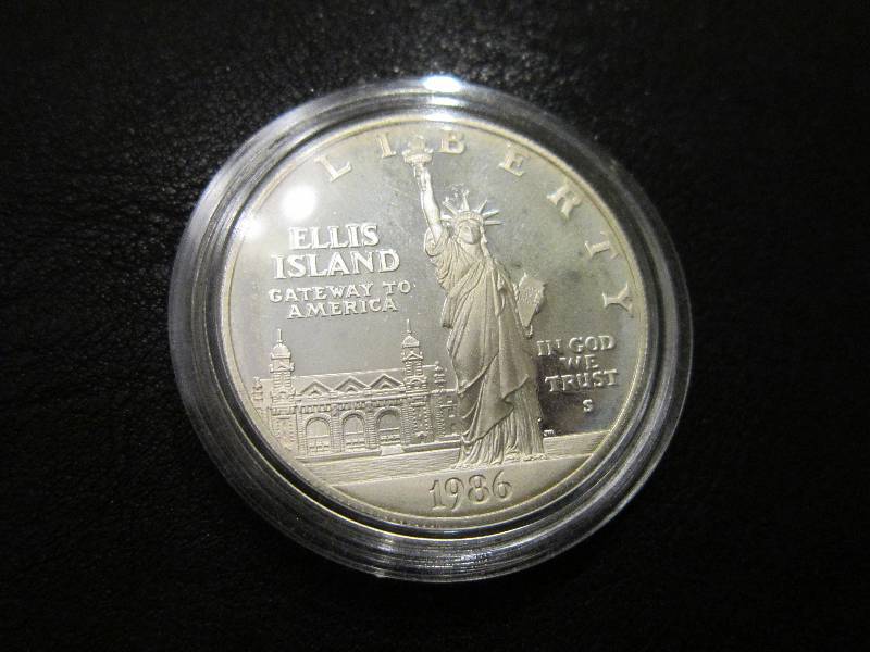 1986 S Liberty Silver Dollar Ellis ...