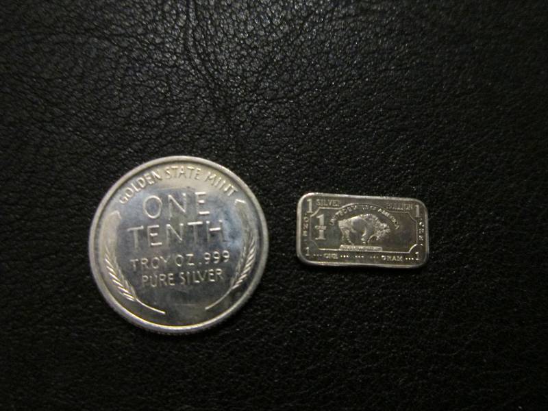 1929 one tenth ounce .999 Silver co...