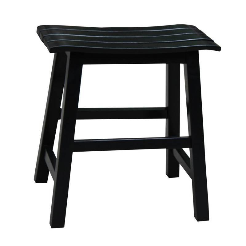 lot 139 image: International Concepts 18 in. Black...