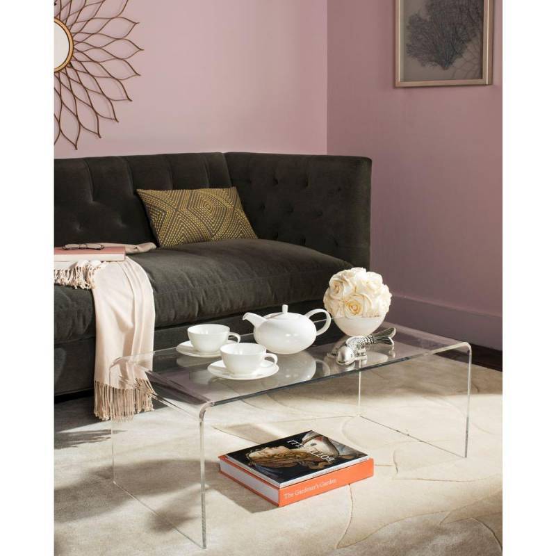 lot 290 image: Safavieh Atka Clear Coffee Table op...