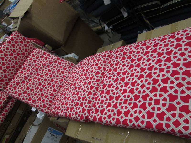 lot 13 image: Hampton Bay Patterned Chaise Lounge...