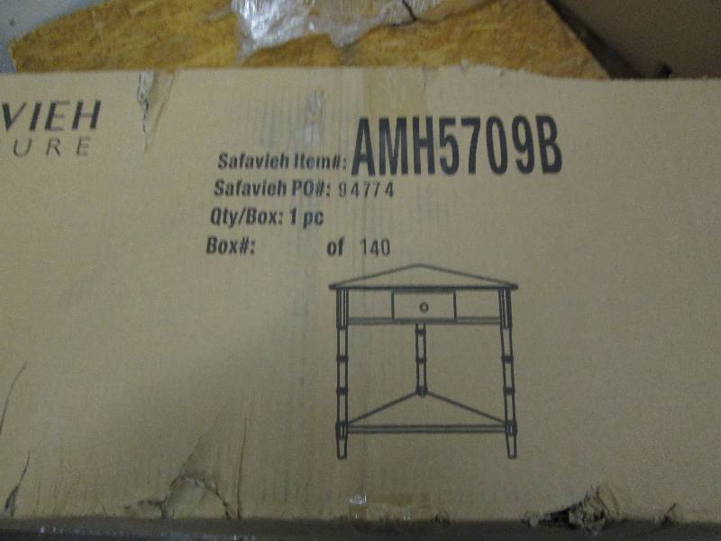 lot 49 image: Safavieh Gomez Corner Table Distres...