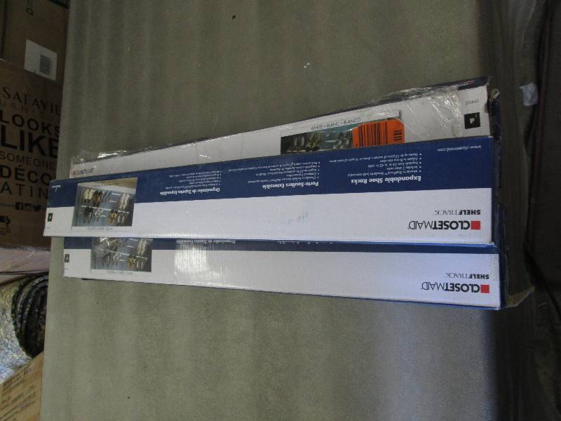 lot 148 image: Lot of 5 Closet Maid ShelfTrack 24 ...