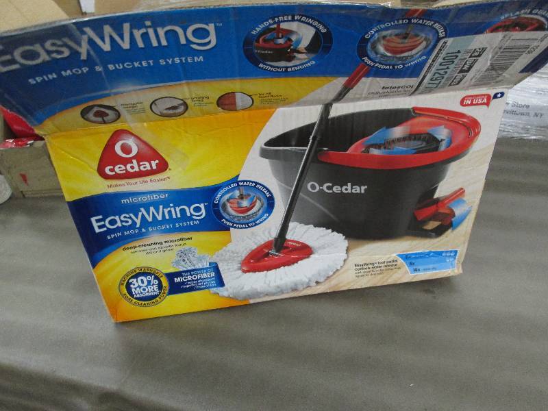 lot 201 image: O-Cedar Easy Wring Spin Mop open bo...