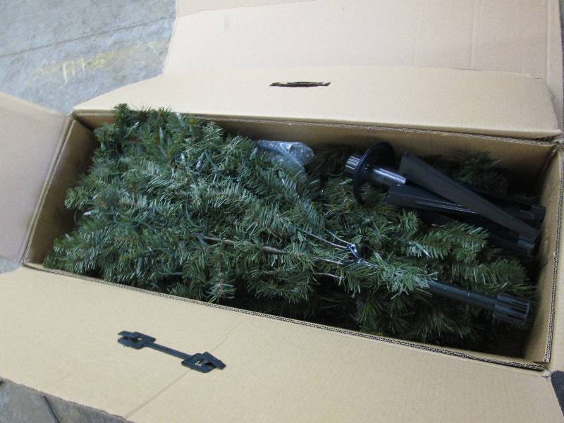 lot 223 image: Home Accents Holiday 6.5 ft. Pre-Li...