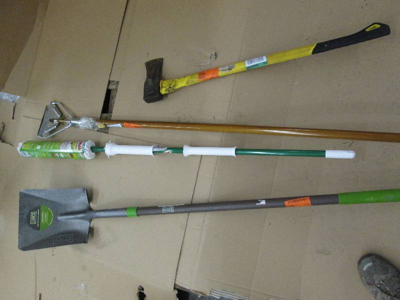 lot 229 image: Transfer Shovel, Axe, Tornado Mop, ...
