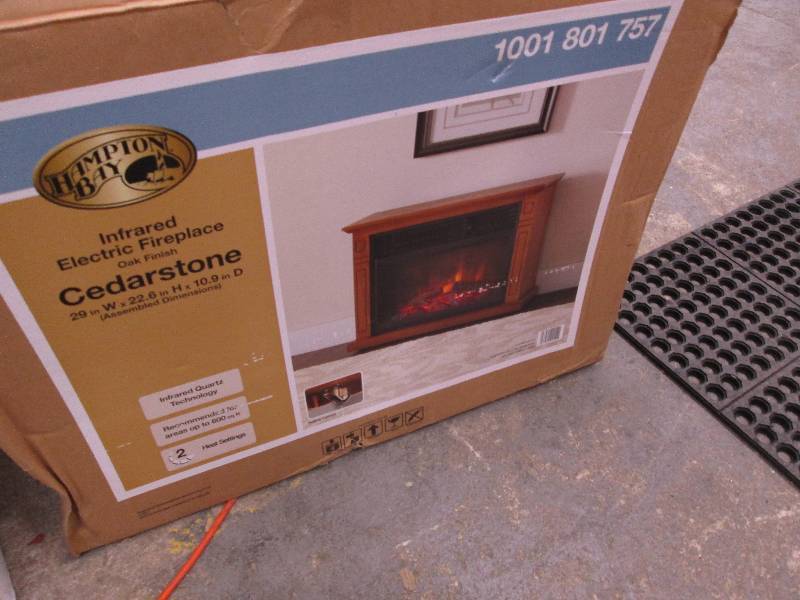 lot 300 image: Hampton Bay Cedarstone 29 in. 3-Ele...
