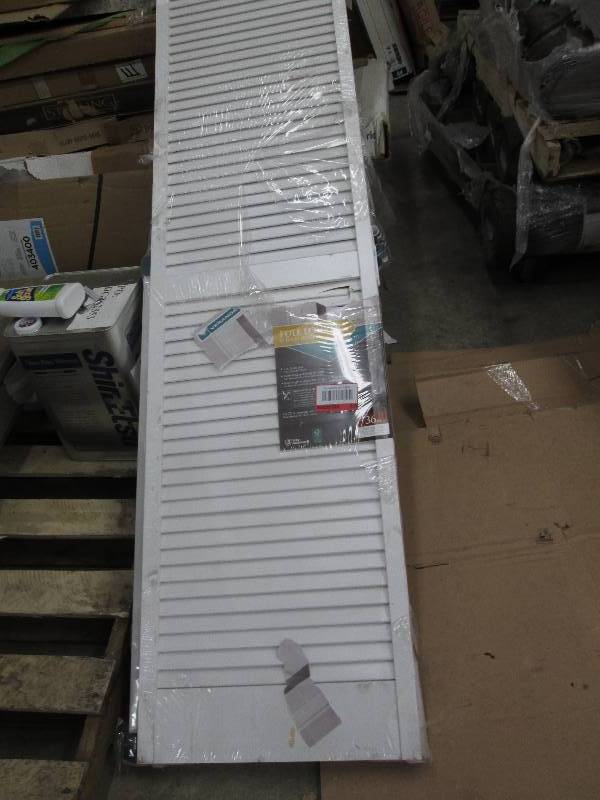 lot 320 image: Frameport 36 in. x 80 in. Louver Pi...