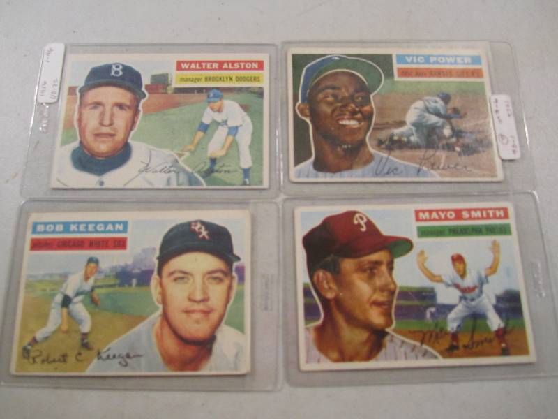 Lot of 4 - 1956 Topps Baseball Card...
