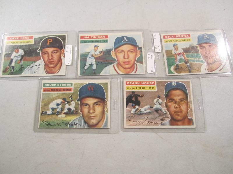 Lot of 5 - 1956 Topps Baseball Card...