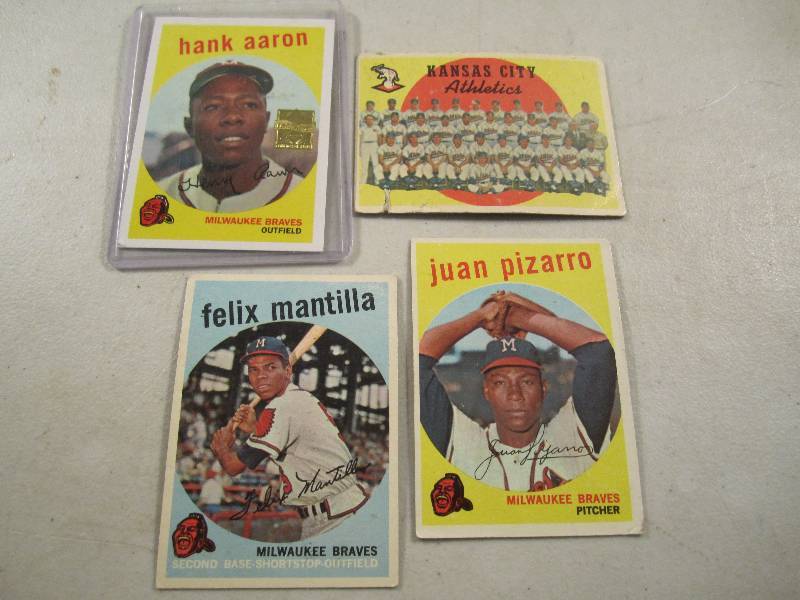 Lot of 4 - 1959 Topps Baseball Card...