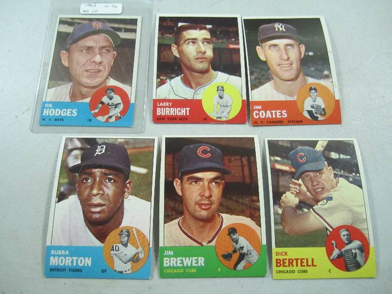 Lot of 5 - 1963 Topps Baseball Card...