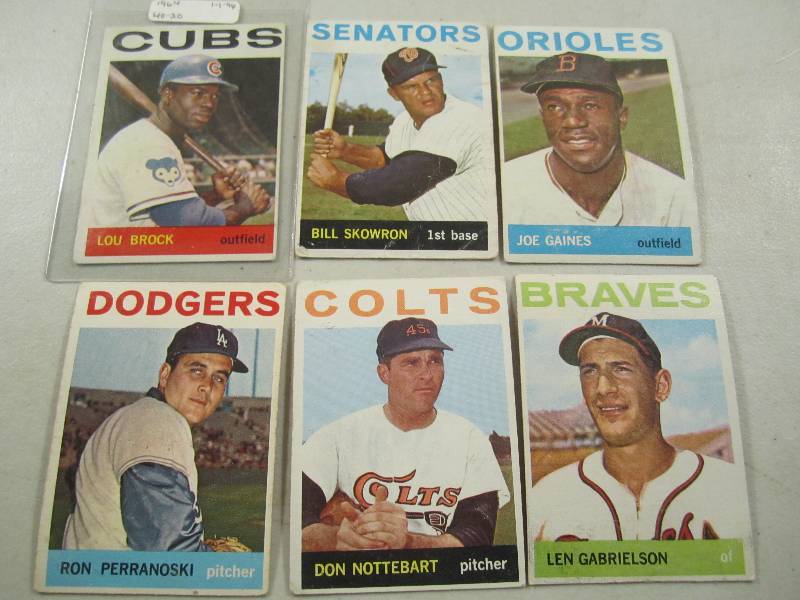 Lot of 6 - 1964 Topps Baseball Card...