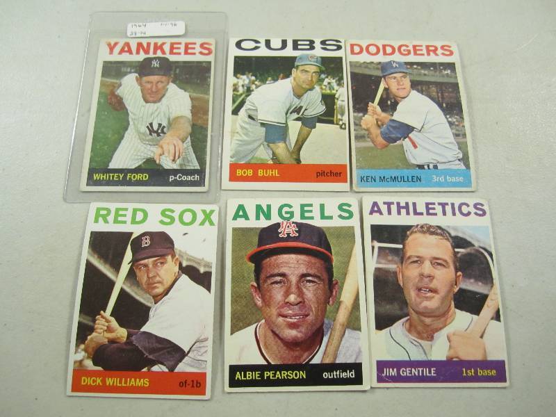 Lot of 6 - 1964 Topps Baseball Card...