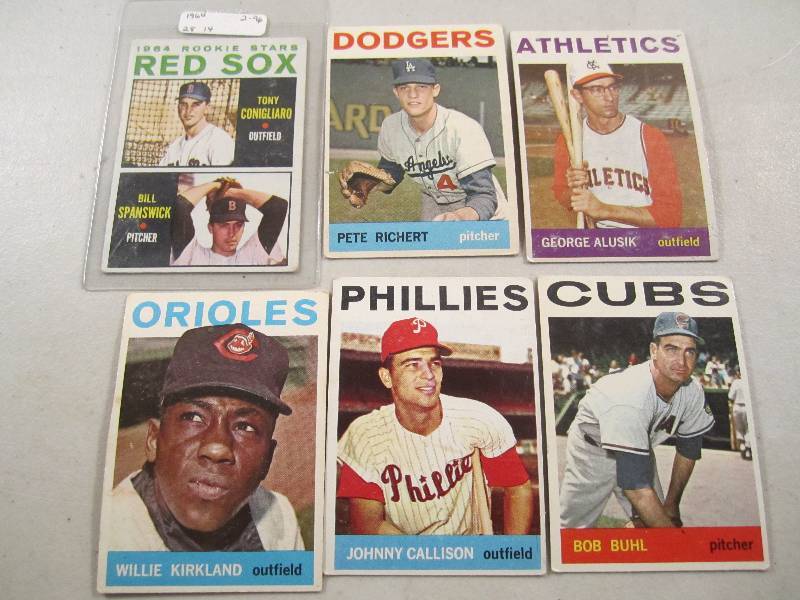 Lot of 6 - 1964 Topps Baseball Card...