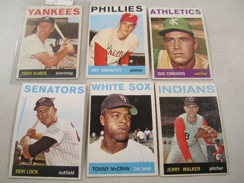 Lot of 6 - 1964 Topps Baseball Card...