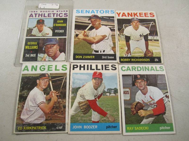 Lot of 6 - 1964 Topps Baseball Card...