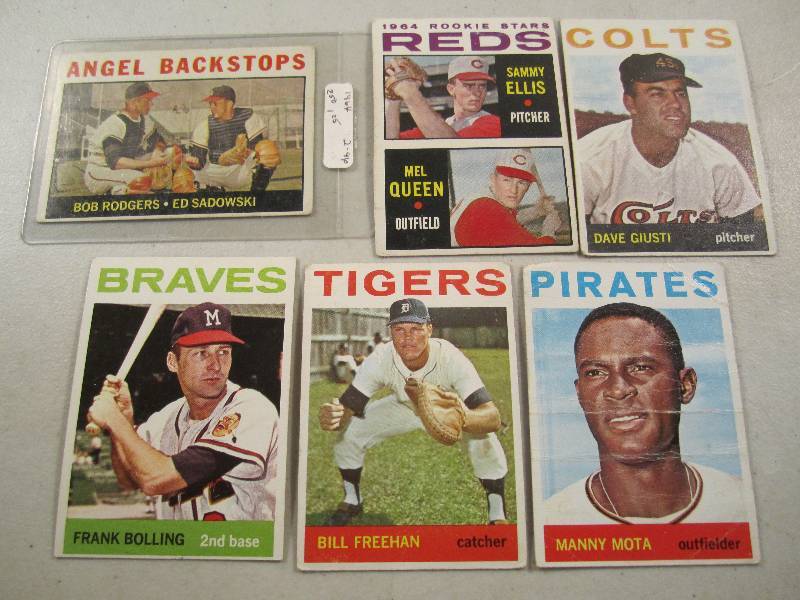 Lot of 6 - 1964 Topps Baseball Card...