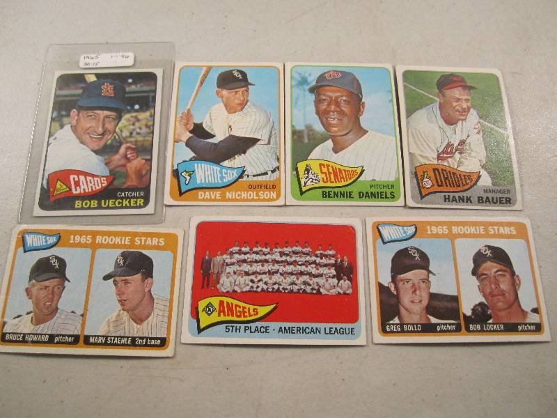 Lot of 7 - 1965 Topps Baseball Card...