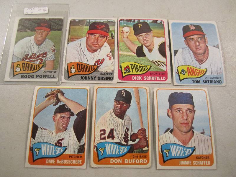 Lot of 7 - 1965 Topps Baseball Card...