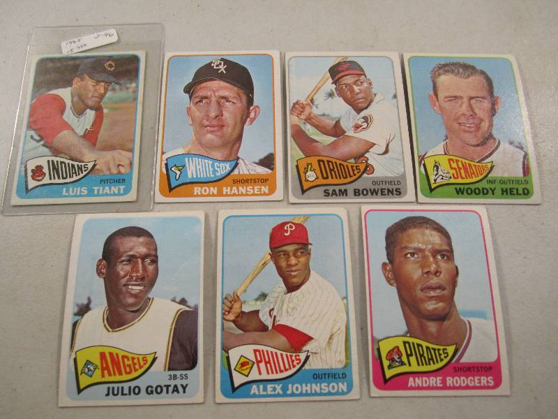 Lot of 7 - 1965 Topps Baseball Card...