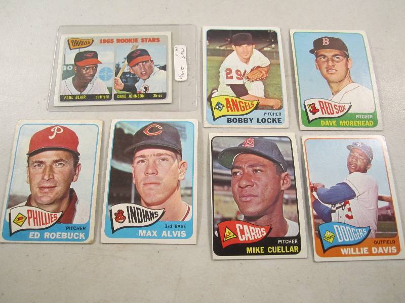 Lot of 7 - 1965 Topps Baseball Card...