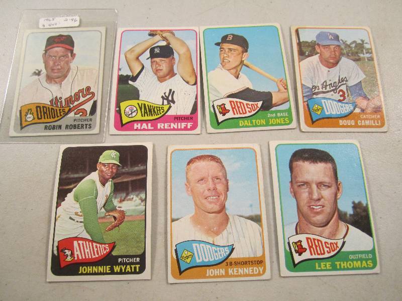 Lot of 7 - 1965 Topps Baseball Card...