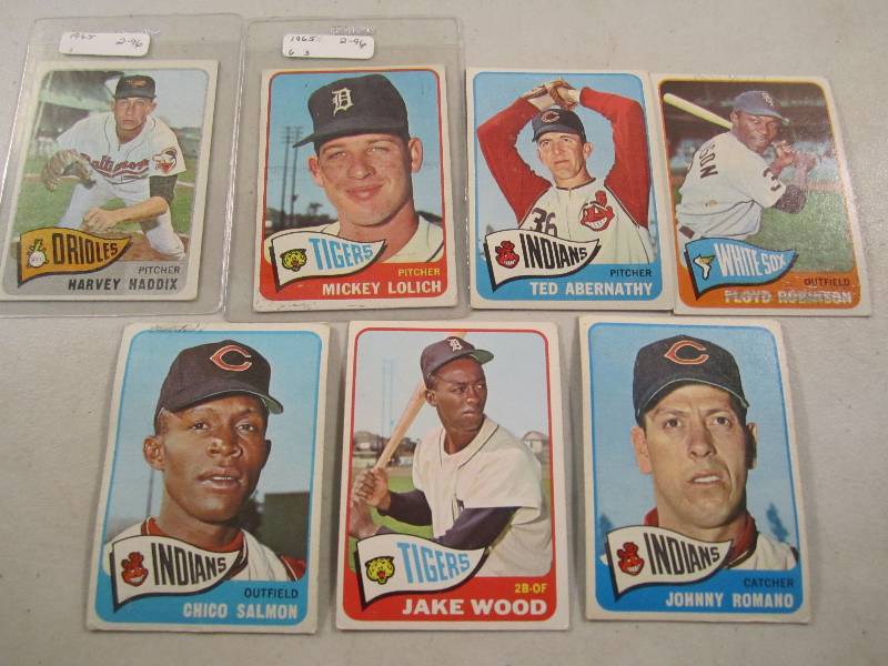 Lot of 7 - 1965 Topps Baseball Card...