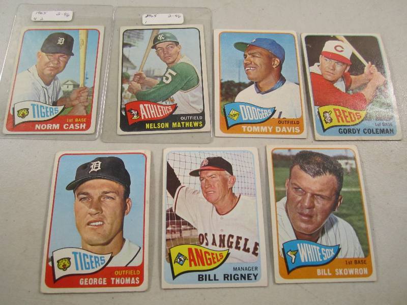 Lot of 7 - 1965 Topps Baseball Card...