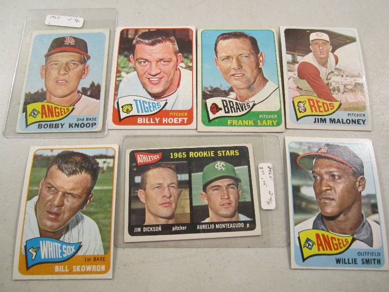 Lot of 7 - 1965 Topps Baseball Card...