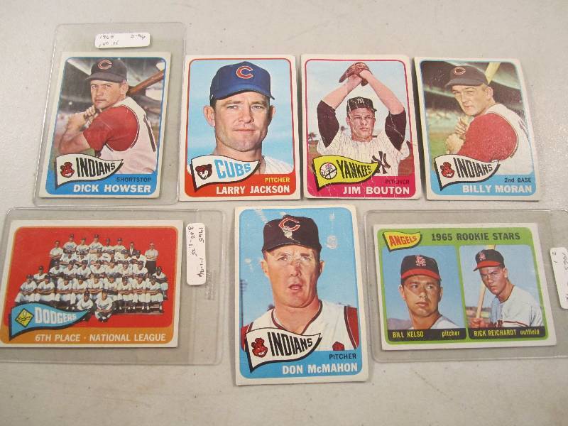 Lot of 7 - 1965 Topps Baseball Card...
