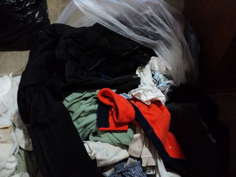 lot 26 image: Large bag of boys used clothing...