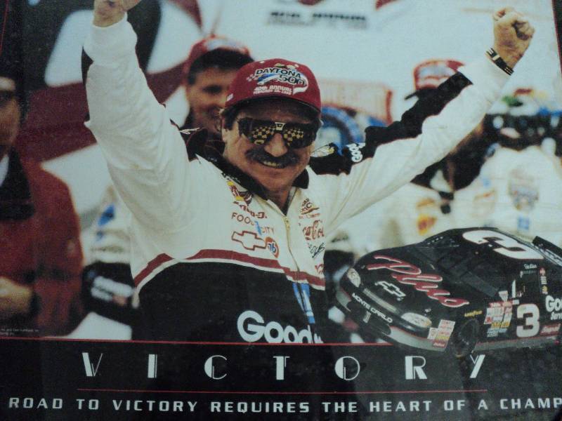 lot 62 image: Dale Earnhardt victory posters...